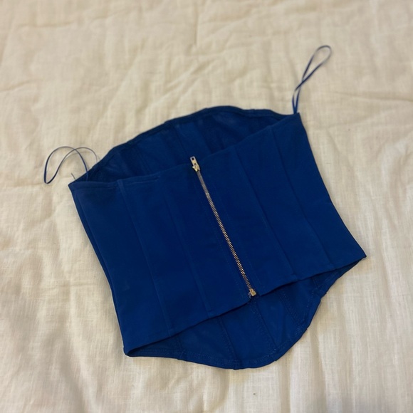 Windsor Blue Corset Top - Picture 4 of 5
